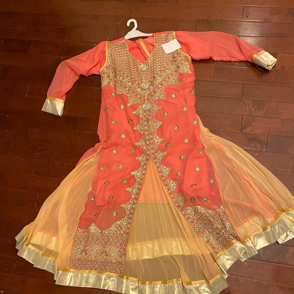 Pakistani Indian Pink Anarkali Dress